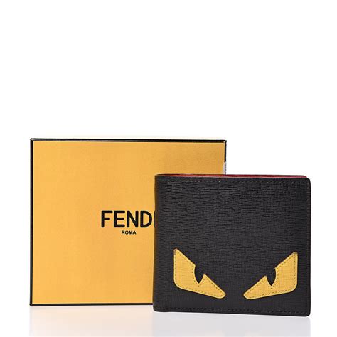 fendi men's wallet eyes|fendi wallet price.